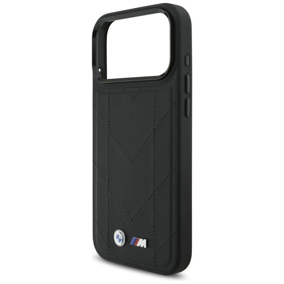 BMW M Quilted Logo MagSafe Case for iPhone 17 Pro Max - Black | Techbox