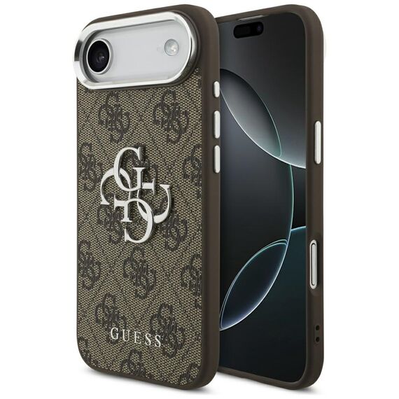 Guess 4G Big 4G Classic Logo case for iPhone 17 Air - brown and silver | Techbox