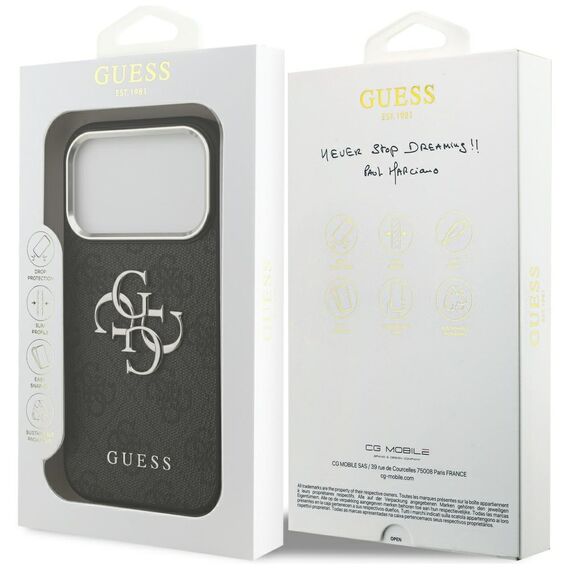 Guess 4G Big 4G Classic Logo case for iPhone 17 Pro - black | Techbox