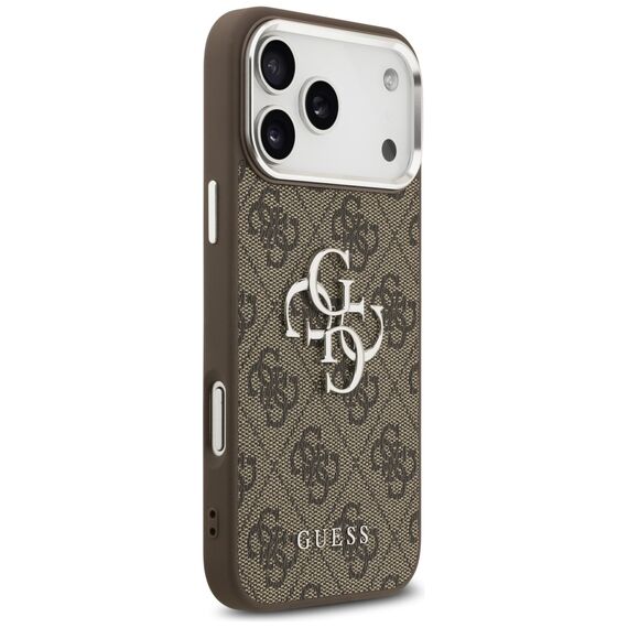 Guess 4G Big 4G Classic Logo Case for iPhone 17 Pro Max Brown - Silver | Techbox