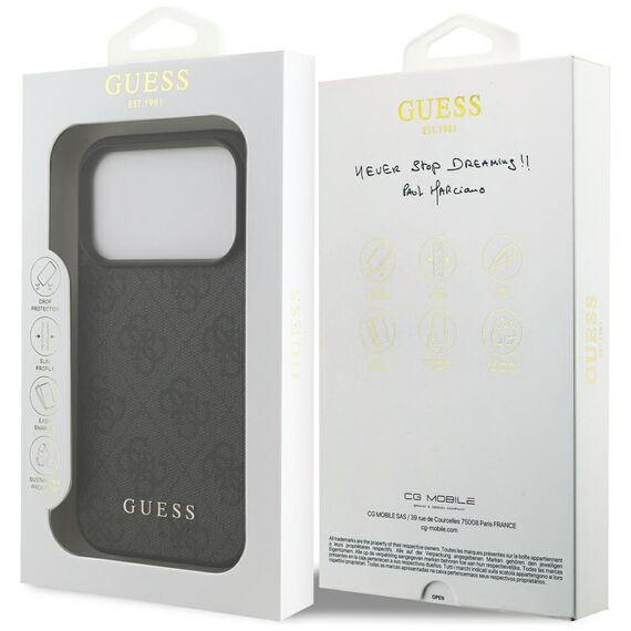 Guess 4G Classic Case for iPhone 17 Pro - Black - Uncategorized Cases (2) - Cases - Techbox