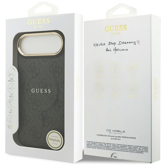 Guess 4G PU Classic Logo MagSafe case for iPhone 17 Air - black | Techbox