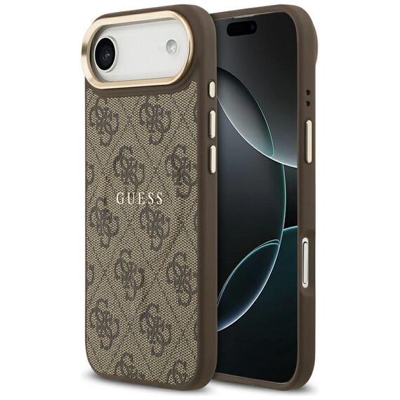 Guess 4G PU Classic Logo MagSafe Case for iPhone 17 Air - Brown - Uncategorized Cases (2) - Cases - Techbox