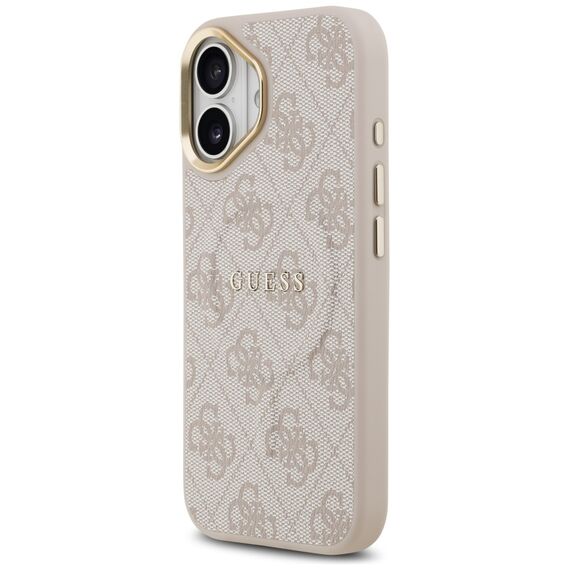 Guess 4G PU Classic Logo MagSafe Case for iPhone 17 - Pink - Uncategorized Cases (2) - Cases - Techbox