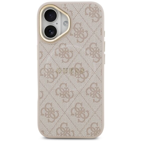 Guess 4G PU Classic Logo MagSafe Case for iPhone 17 - Pink - Uncategorized Cases (2) - Cases - Techbox