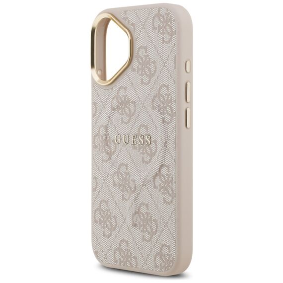 Guess 4G PU Classic Logo MagSafe Case for iPhone 17 - Pink - Uncategorized Cases (2) - Cases - Techbox