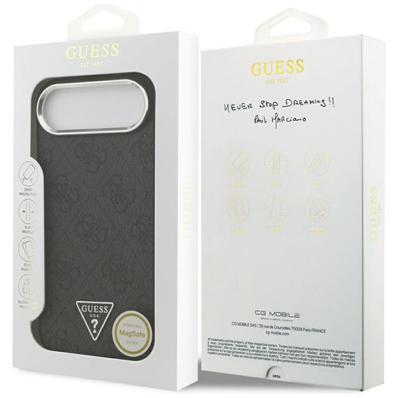 Guess 4G Triangle Logo MagSafe case for iPhone 17 Air - black | Techbox