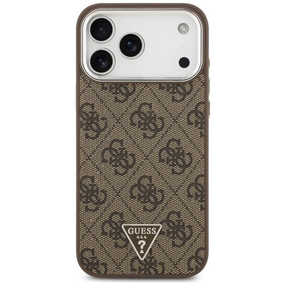 Guess 4G Triangle Logo MagSafe case for iPhone 17 Pro Max - brown | Techbox