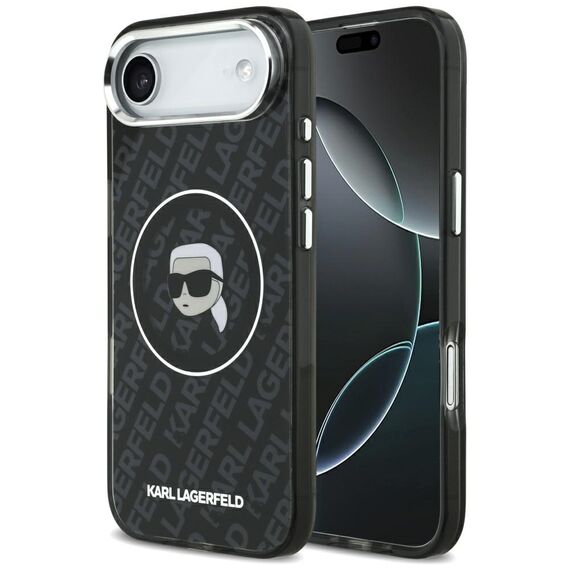 Karl Lagerfeld IML Karl Head Logo MagSafe Case for iPhone 17 Air - Black | Techbox