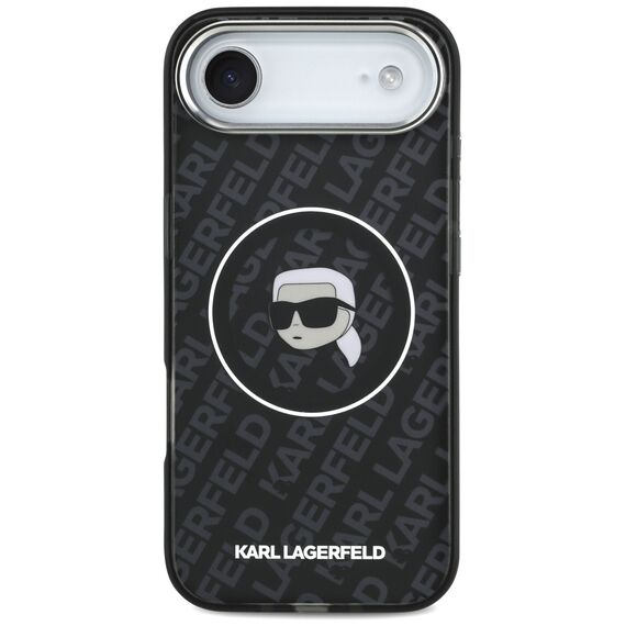 Karl Lagerfeld IML Karl Head Logo MagSafe Case for iPhone 17 Air - Black | Techbox