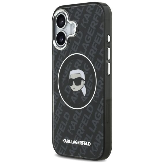 Karl Lagerfeld IML Karl Head Logo MagSafe Case for iPhone 17 - Black | Techbox