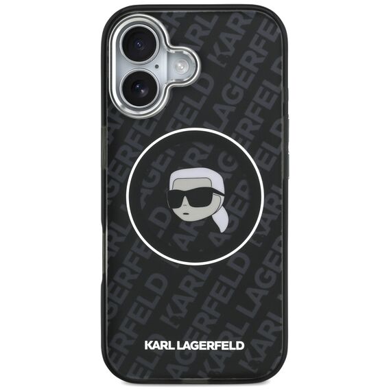 Karl Lagerfeld IML Karl Head Logo MagSafe Case for iPhone 17 - Black | Techbox