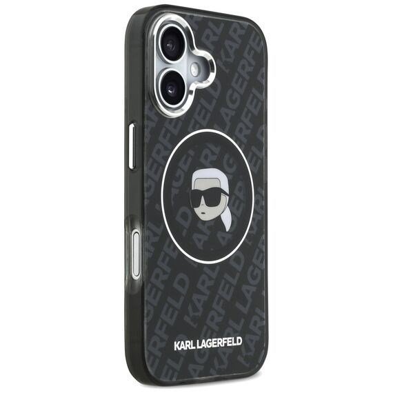 Karl Lagerfeld IML Karl Head Logo MagSafe Case for iPhone 17 - Black | Techbox