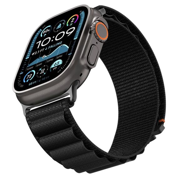 Strap Spigen WBF1 Strap for Apple Watch 44 / 45 / 46 / 49 mm - Black - Accessories - Smartwatches & Accessories - Techbox