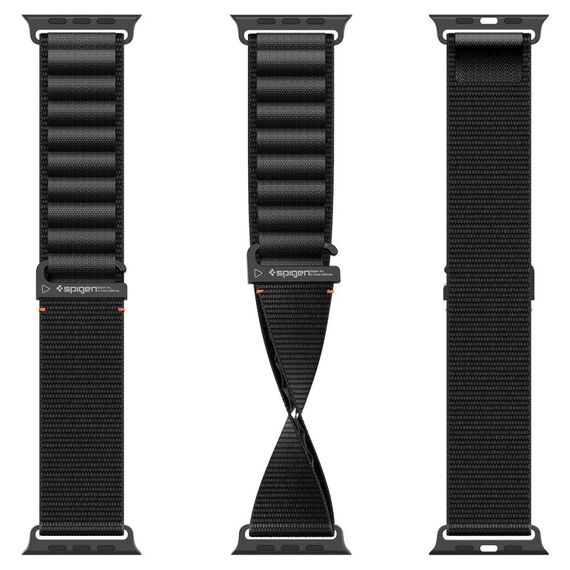 Strap Spigen WBF1 Strap for Apple Watch 44 / 45 / 46 / 49 mm - Black - Accessories - Smartwatches & Accessories - Techbox