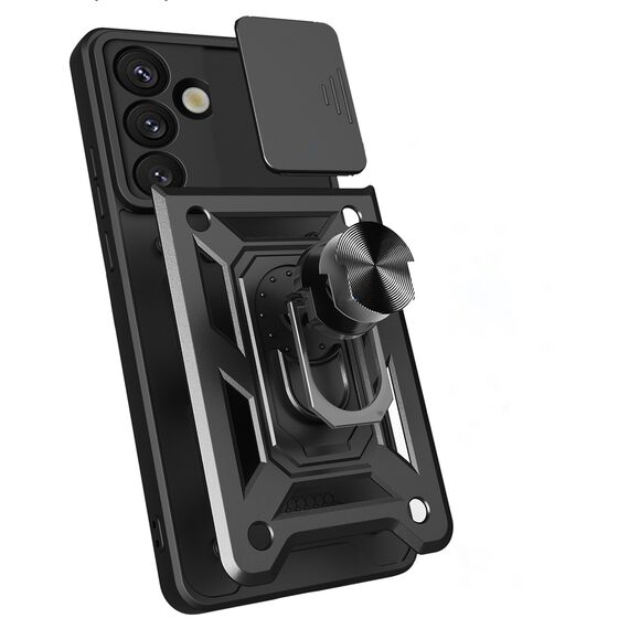 Hybrid Armor Camshield Case for Sasung Galaxy S26 - Black - Uncategorized Cases (2) - Cases - Techbox