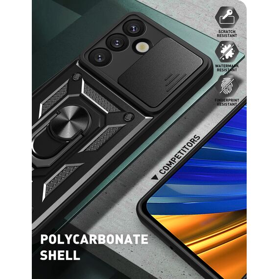 Hybrid Armor Camshield Case for Sasung Galaxy S26 Ultra - Black - Uncategorized Cases (2) - Cases - Techbox