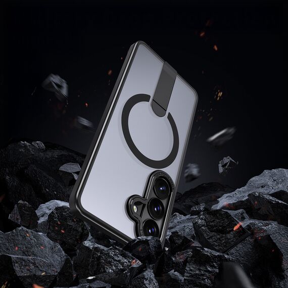 Hybrid Armor X Case for Samsung Galaxy S26 with Stand, Compatible with MagSafe - Black | Techbox