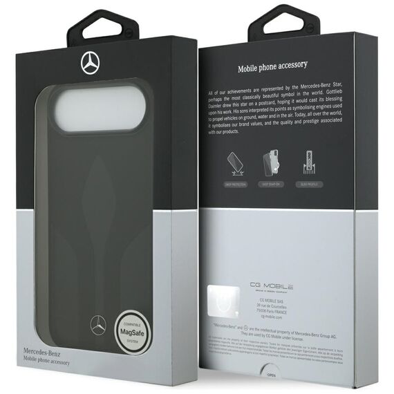 Mercedes Leather The Move MagSafe case for iPhone 17 Air - black - Uncategorized Cases (2) - Cases - Techbox