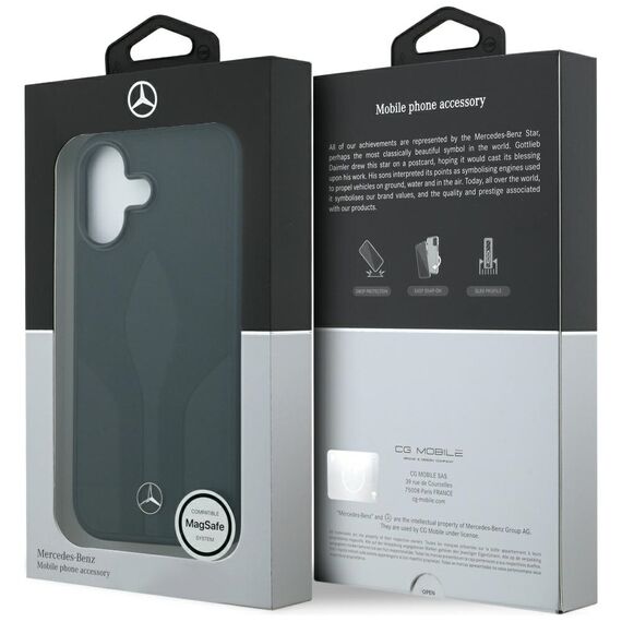 Mercedes Leather The Move MagSafe case for iPhone 17 - black | Techbox