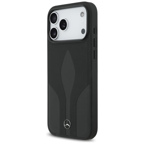 Mercedes Leather The Move MagSafe Case for iPhone 17 Pro Max - Black | Techbox