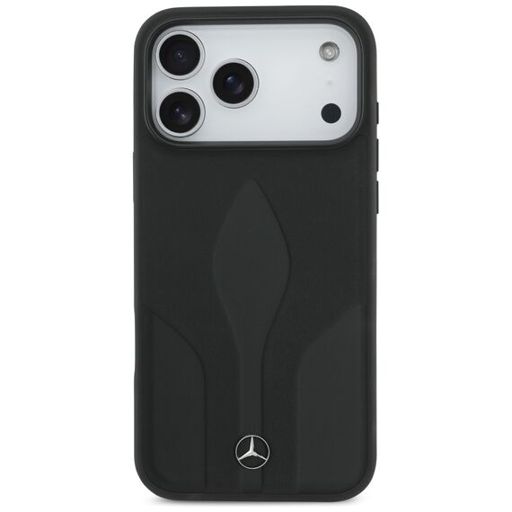 Mercedes Leather The Move MagSafe Case for iPhone 17 Pro Max - Black | Techbox