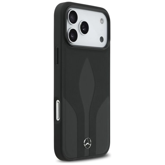 Mercedes Leather The Move MagSafe Case for iPhone 17 Pro Max - Black | Techbox