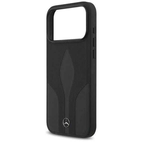 Mercedes Leather The Move MagSafe Case for iPhone 17 Pro Max - Black | Techbox