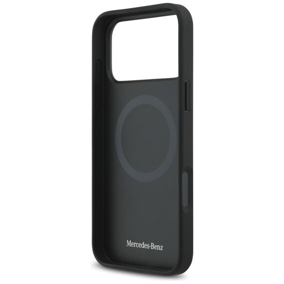 Mercedes Leather The Move MagSafe Case for iPhone 17 Pro Max - Black | Techbox