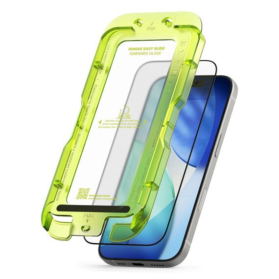 Ringke Easy Slide 2-pack tempered glass for iPhone 17 - black | Techbox