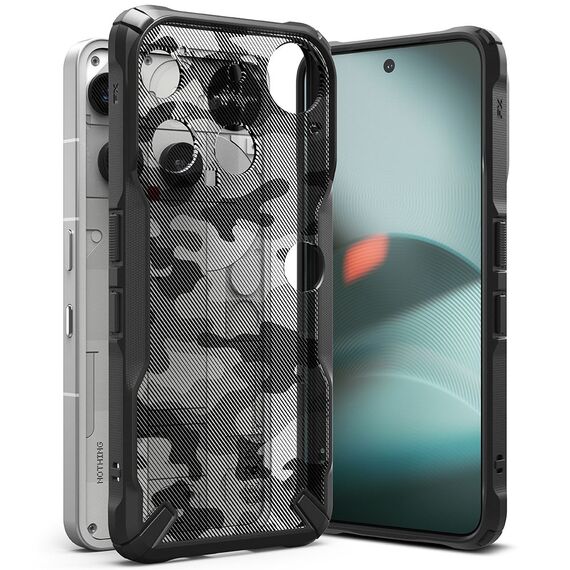 Ringke Fusion X Case for Nothing Phone 3 - Gray and Black - Uncategorized Cases (2) - Cases - Techbox