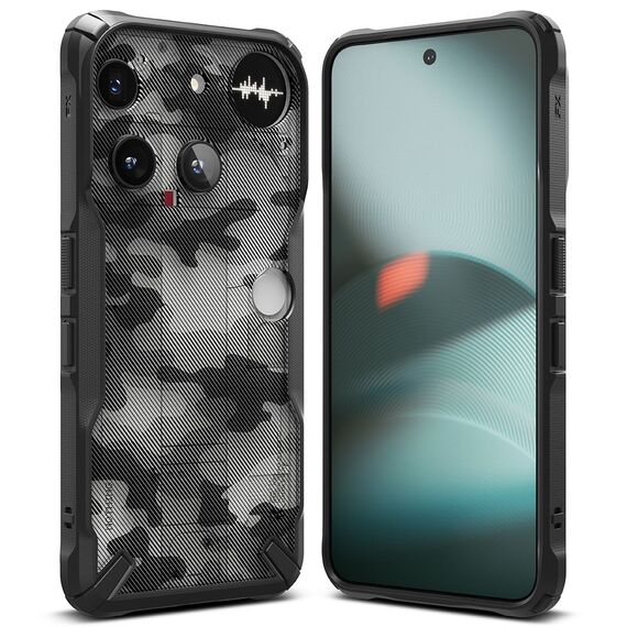 Ringke Fusion X Case for Nothing Phone 3 - Gray and Black - Uncategorized Cases (2) - Cases - Techbox