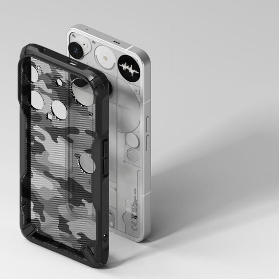 Ringke Fusion X Case for Nothing Phone 3 - Gray and Black - Uncategorized Cases (2) - Cases - Techbox