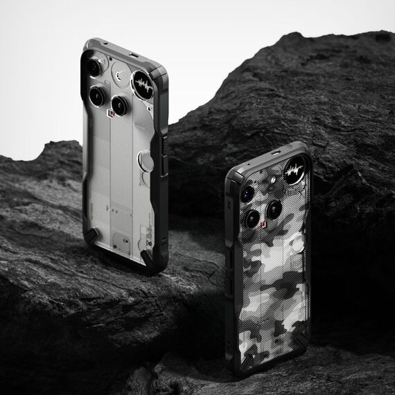 Ringke Fusion X Case for Nothing Phone 3 - Gray and Black - Uncategorized Cases (2) - Cases - Techbox