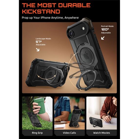 Supcase UB Grip Mag MagSafe Case for iPhone 17 Air - Black | Techbox