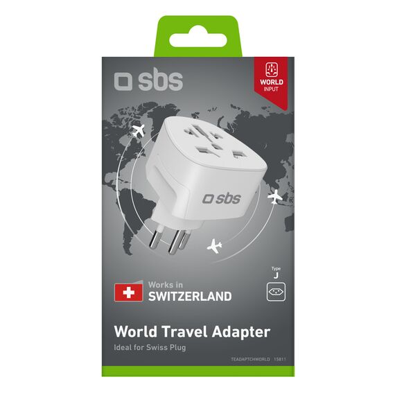 Adapter from CH wall plug to Universal plug