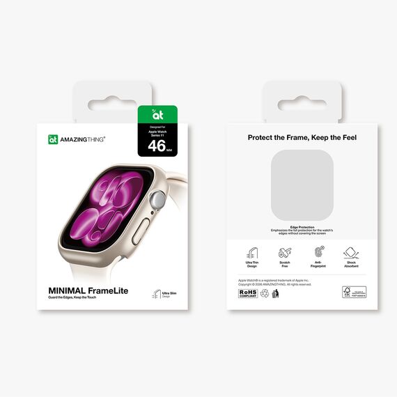 AmazingThing Minimal Protective Case for Apple Watch Series 11 42mm - Clear - Accessories - Smartwatches & Accessories - Techbox