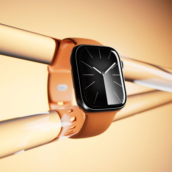 Puro Icon Silicone Strap for Apple Watch 44 / 45 / 46 / 49 mm - Orange - Accessories - Smartwatches & Accessories - Techbox