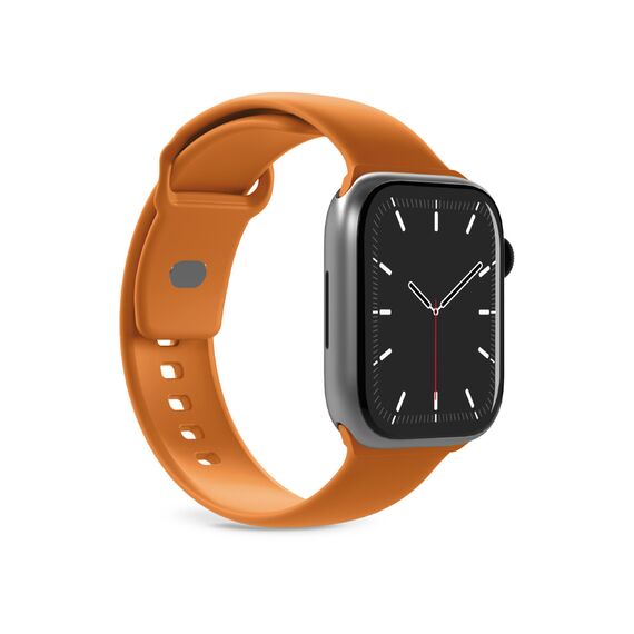 Puro Icon Silicone Strap for Apple Watch 44 / 45 / 46 / 49 mm - Orange - Accessories - Smartwatches & Accessories - Techbox