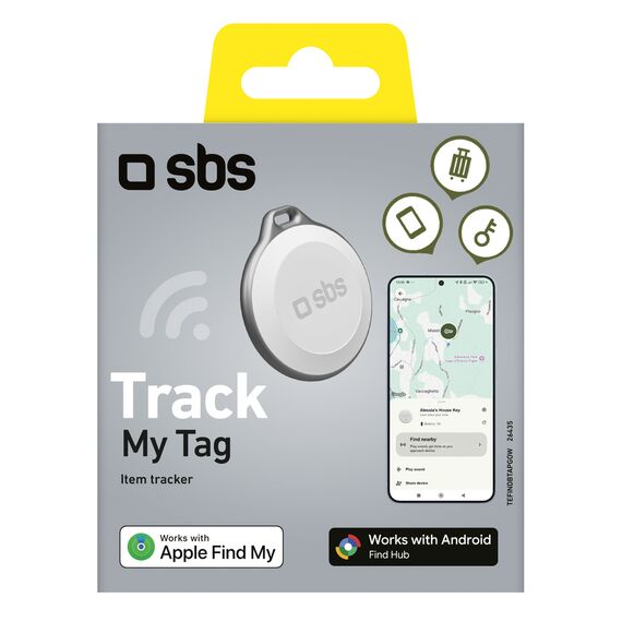 SBS Track My Tag universal tracker - white - Uncategorized Screen Protection (2) - Screen & Camera Protection - Techbox