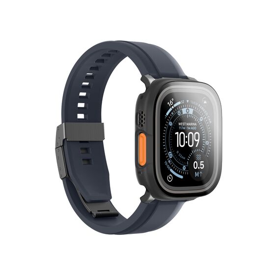 AmazingThing Radix Glass Screen Protector with Case for Apple Watch UItra 3 49mm - Black | Techbox
