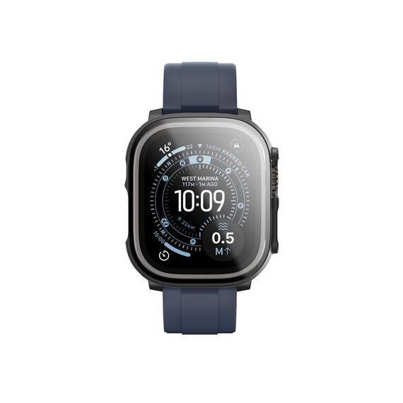 AmazingThing Radix Glass Screen Protector with Case for Apple Watch UItra 3 49mm - Black | Techbox