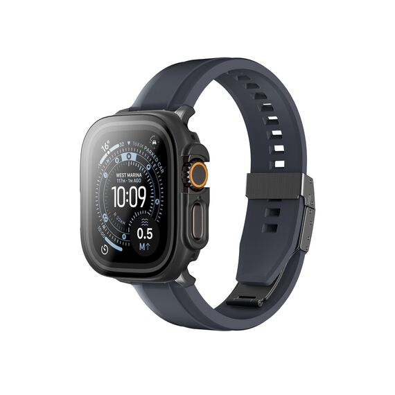 AmazingThing Radix Glass Screen Protector with Case for Apple Watch UItra 3 49mm - Black | Techbox