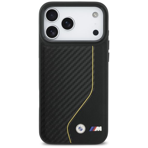 BMW M Carbon Line &amp; Logo MagSafe Case for iPhone 17 Pro Max - Yellow | Techbox