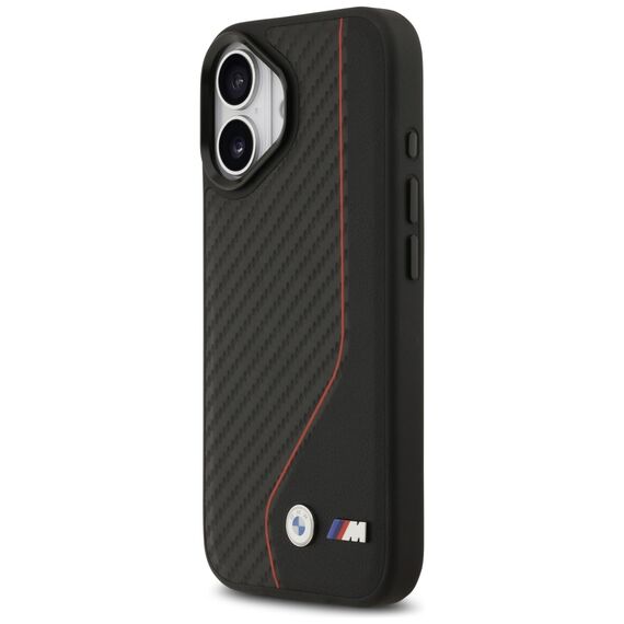 BMW M Carbon Line &amp; Logo MagSafe Case for iPhone 17 - Red | Techbox