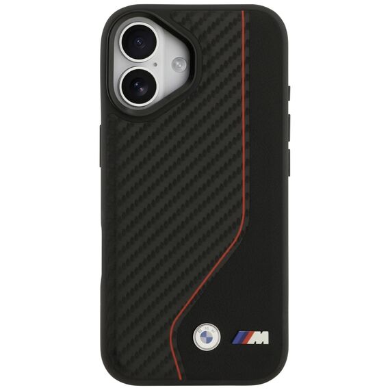 BMW M Carbon Line &amp; Logo MagSafe Case for iPhone 17 - Red | Techbox