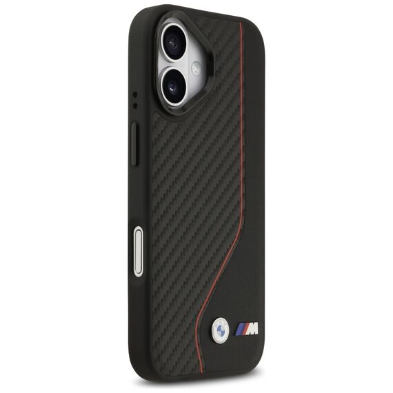 BMW M Carbon Line &amp; Logo MagSafe Case for iPhone 17 - Red | Techbox