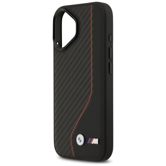 BMW M Carbon Line &amp; Logo MagSafe Case for iPhone 17 - Red | Techbox