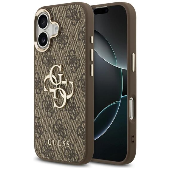 Guess 4G Big 4G Classic Logo Case for iPhone 17 - Brown and Gold - Uncategorized Cases (2) - Cases - Techbox