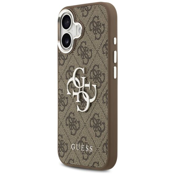 Guess 4G Big 4G Classic Logo case for iPhone 17 - brown and silver | Techbox